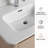 36" Freestanding Bathroom Vanity with Ceramic Sink, Rounded Corners & Handle-Free Design-116159712