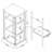 3-Shelf Curio Cabinet