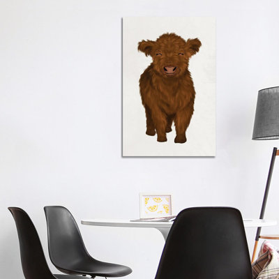 Baby Highland Cow by Katie Bryant - Wrapped Canvas Gallery-Wrapped Canvas Giclée