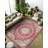 Notto Green Red Beige Oriental Machine Printed Cotton Polyester Area Rug-215036297