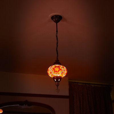 Karlie 1 - Light Antique Bronze Sphere Pendant