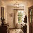 Sonali Glass Semi Flush Mount in Brass-1929354167