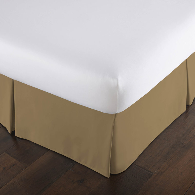 Jupe de lit Southano Fine Linens Vilano, Grand, Bleu acier (sarcelle)