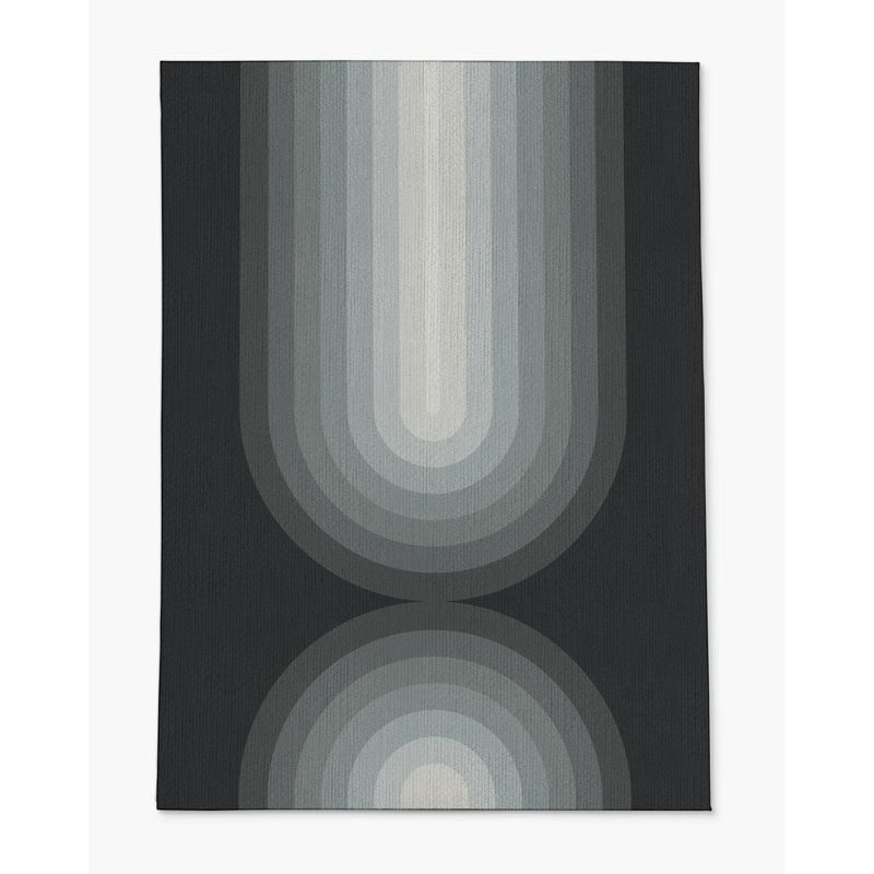 Tapis de chaise rectangulaire Dome, L 48 po x L 72 po, gris