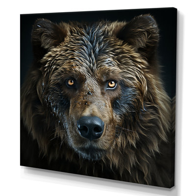 Abstrait d'un ours en harmonie - reproduction sur toile