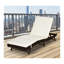 Chaise longue en acier avec méridienne