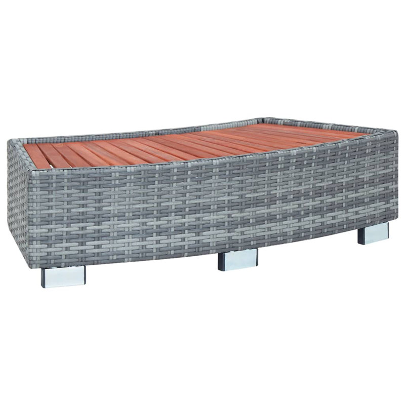 Poly Rattan Spa Step, Grey