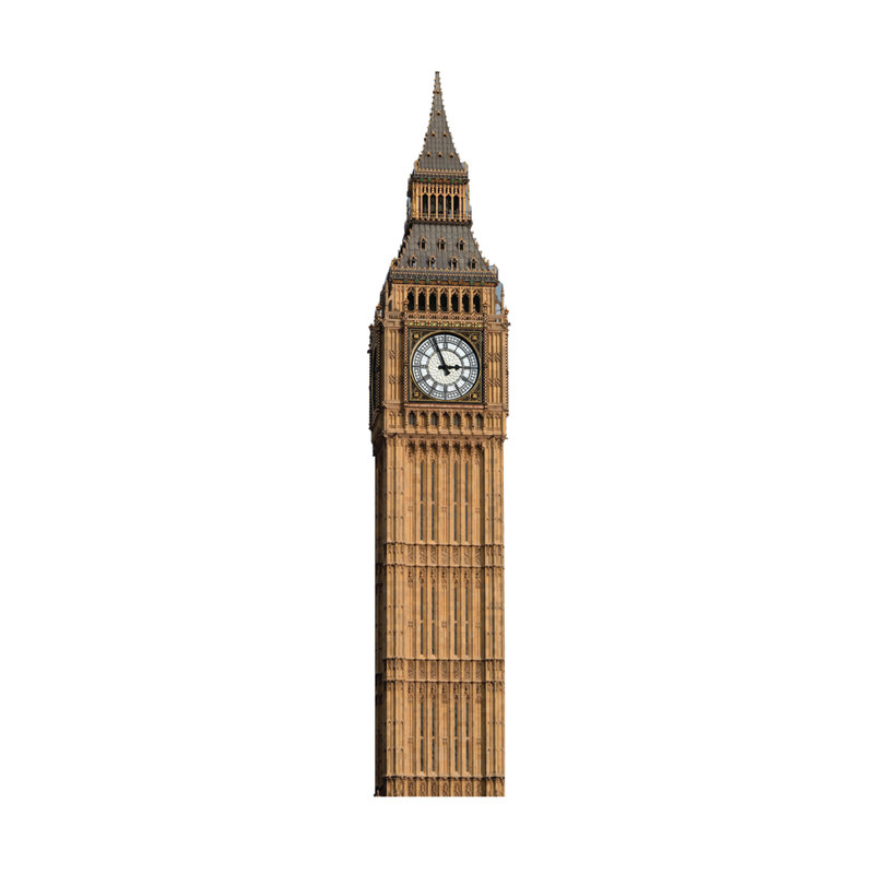 88'' Big Ben Clock Tower Cardboard Standup