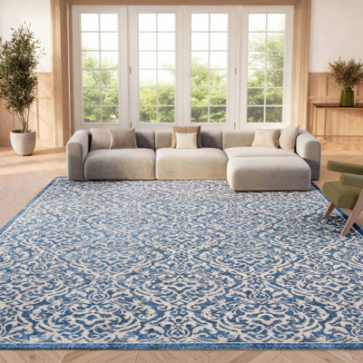 Delphi Damask Hand Woven Area Rug