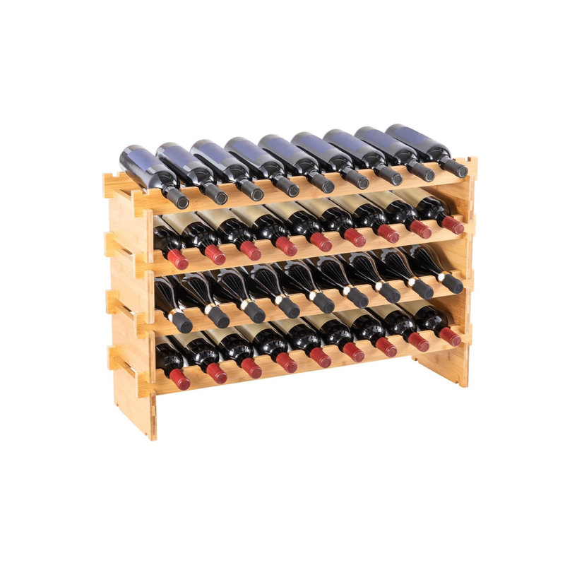 Wine Bottle Rack Brown