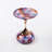 Tail End Table, Purple Metal Coffee Side Art Living Room Accent With Tray Round Enhancement Feature-1559226836