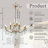 Micole 26'' 12-light Empire Classic/traditional Lighting Fixture Antique Gold Chandelier With Crystal Accents