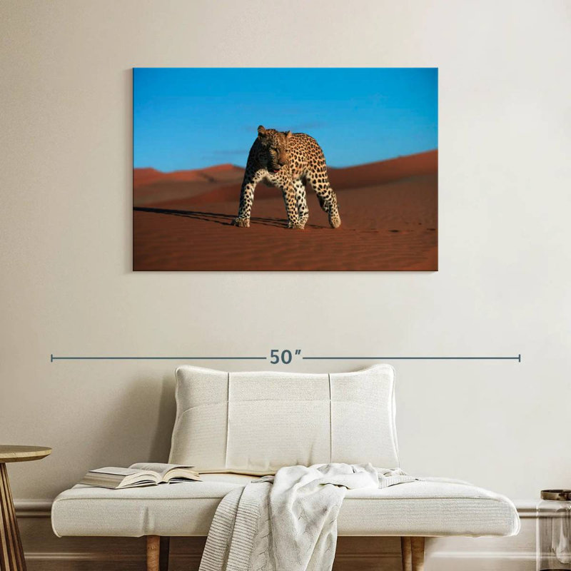 Crowle Desert Leopard, 26" H x 39" W