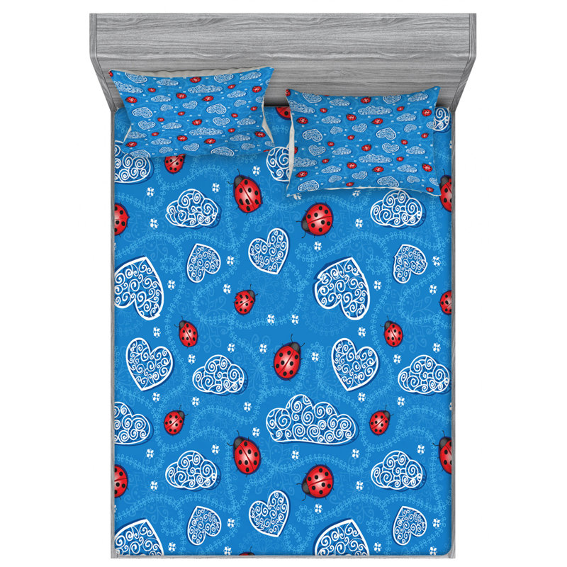 Microfiber Sheet Set, Queen Sheet Set with Fitted Sheet
