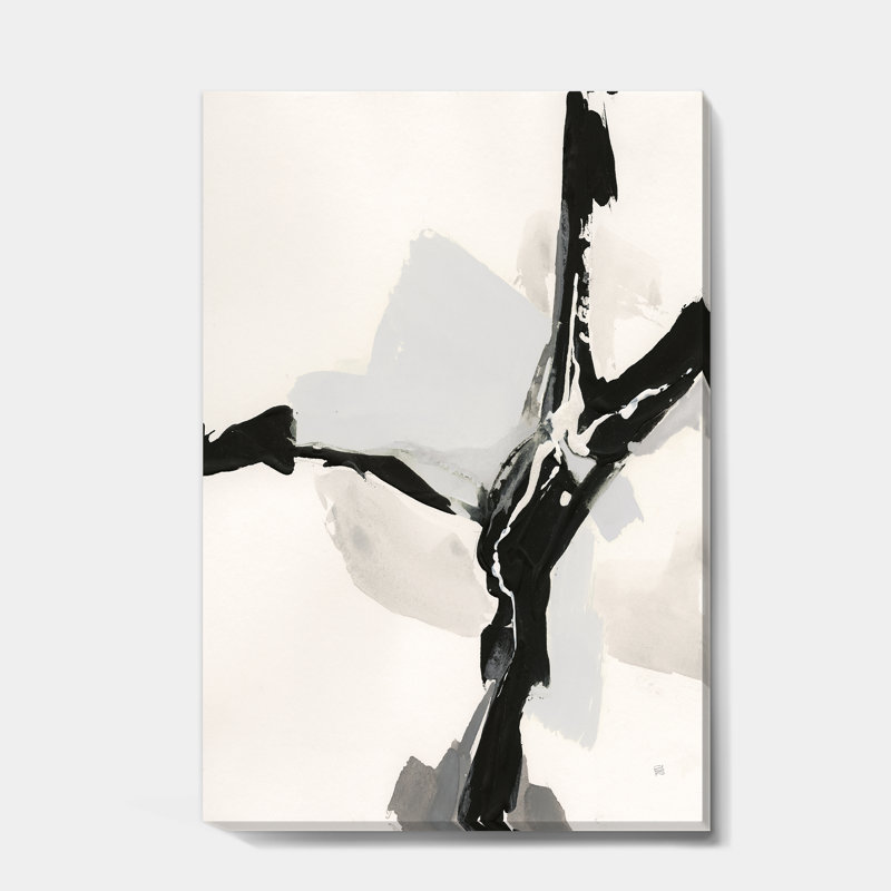 «Abstract Neutral III», reproduction d'art sur toile tendue, H 20 po x l 12 po x P 1po