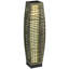 Lampe de plancher solaire Outsunny, lanterne de jardin d'extérieur et allée décorative avec lumières DEL automatiques pour le porche, la cour, la pelouse, la cour, la terrasse, gris