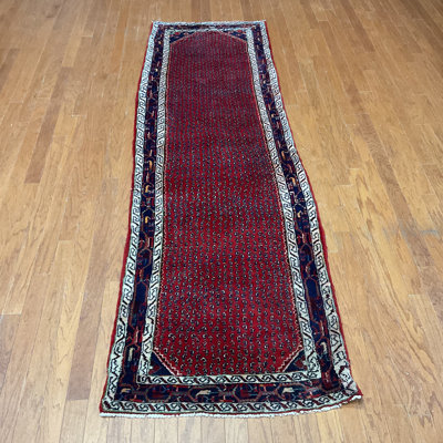  Handmade Hamadan Wool Runner