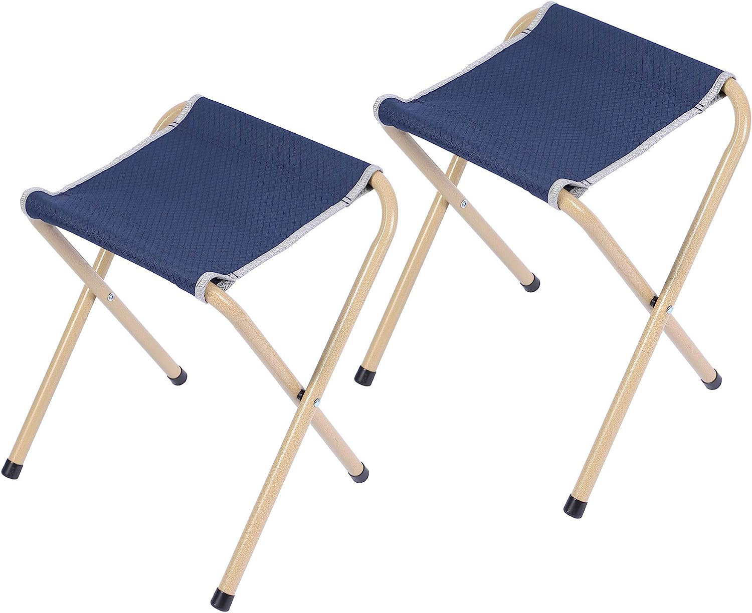 Lot De 2 Tabourets Pliants Vintage Pour Pêche Ou Camping