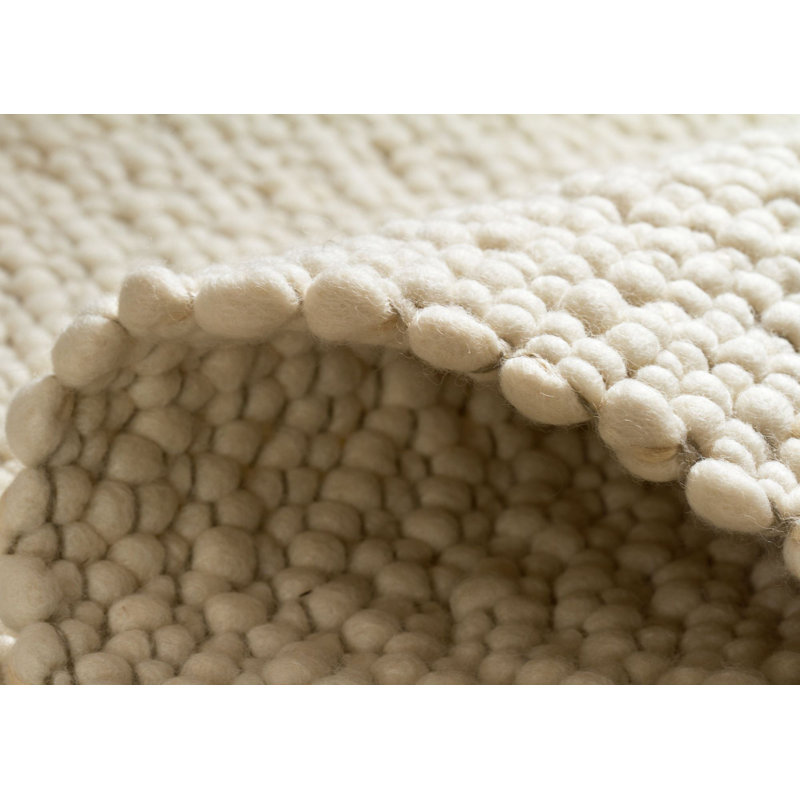 Robin Solid Colour Hand Woven Flatweave Area Rug, Rectangle 140 x 200cm