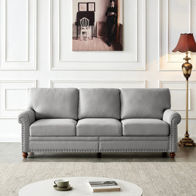 Linen Upholstery With Storage And Construction Grey Fabric Strong Metal Frame
