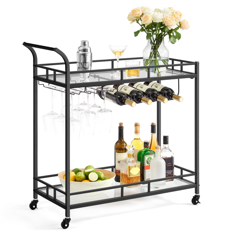 2 -tier Bar Cart, Black