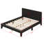 Base de lit en bois avec tête de lit, lit plateforme Mid-Century moderne-763722730-763722733