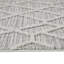 Tapis géométrique gris / crème Euan-1404247597