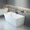 Jordy X 28,25 po Baignoire autoportante en acrylique blanc brillant