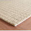 Tapis en laine naturel crocheté à la main Conall-91751556