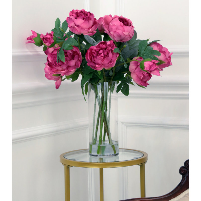 Luscious Peony Vase - 20 Inches, Rose