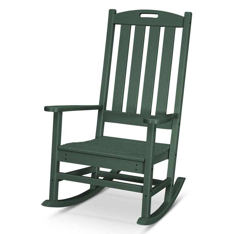 Chaise berçante de véranda POLYWOOD Nautical, Vert