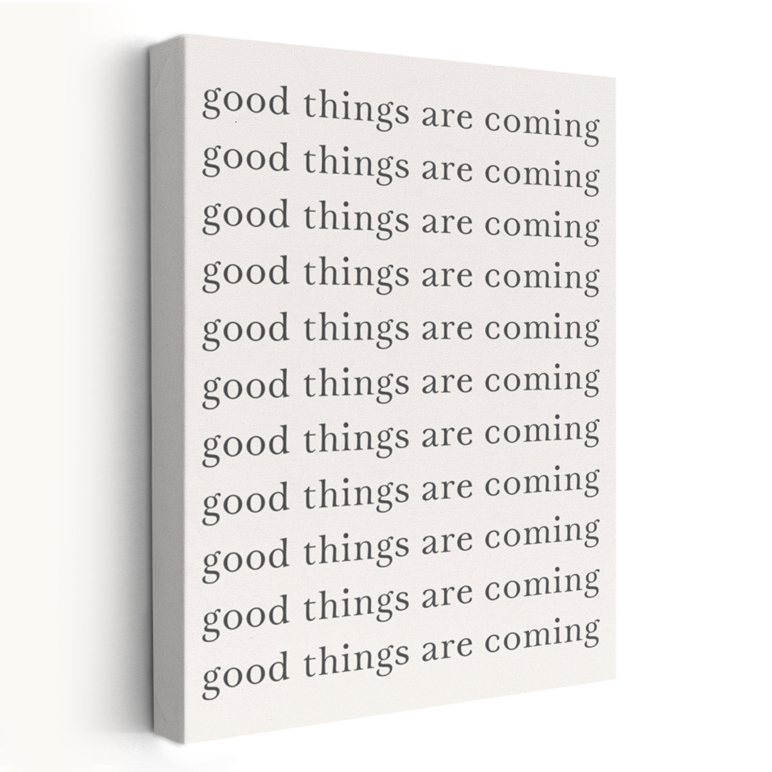 Trinx Good Things Are Coming Minimalist; Modern Modern Typography Text ...