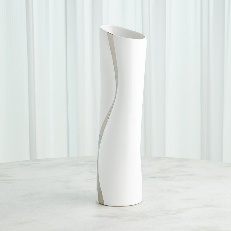Handmade Ceramic Table Vase, 22.75" H x 7.25" W x 5.75" D