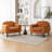 Deivi Upholstered Accent Chair with Round Arm-2019053553