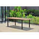 Aundraya 70.8'' Extendable Fliptop Outdoor Dining Table