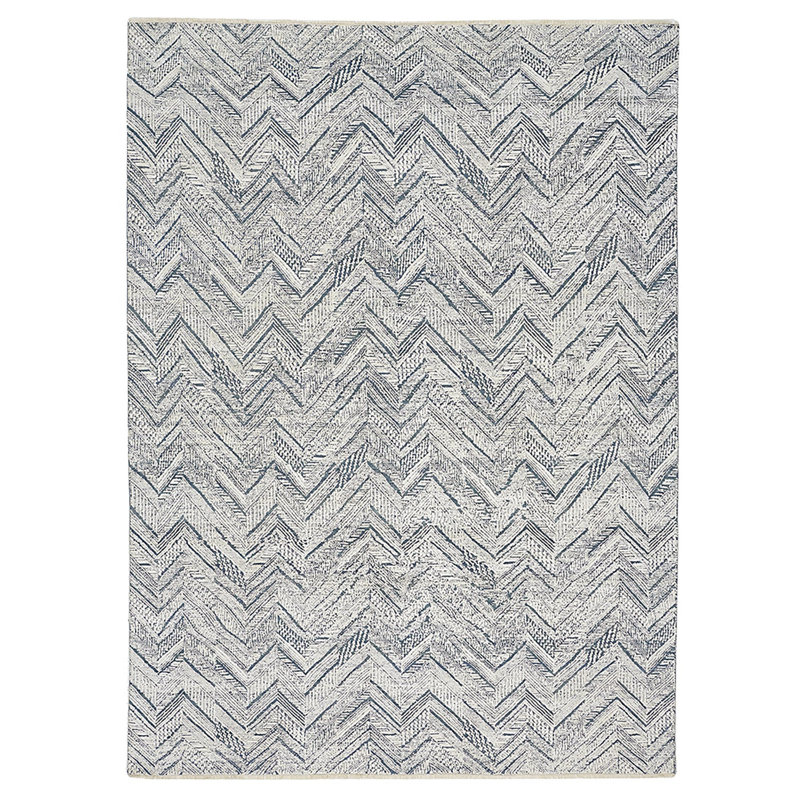Grey Transitional Wool Blend Rug - 9' x 12'