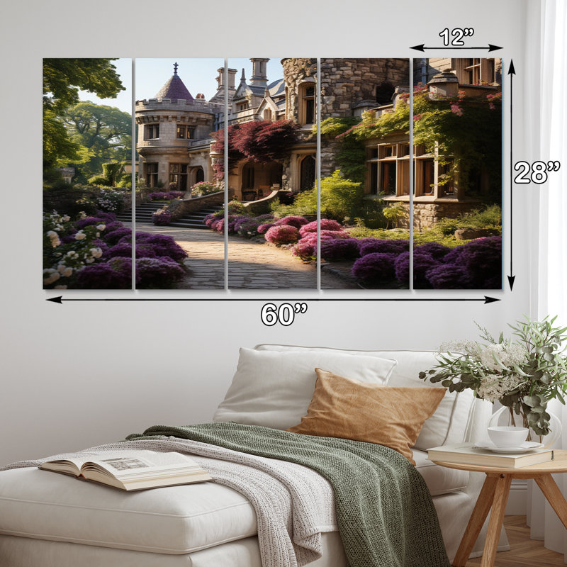 Castles Royal Retreat Regal Buildings & Architecture Wall Decor on Metal