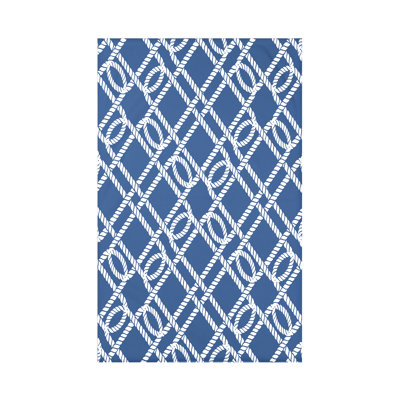 Jeté à motif géométrique Nautical Nights