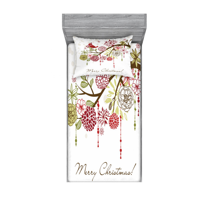 Microfiber Sheet Set, Twin Sheet Set with Fitted Sheet