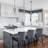 Upholstered Counter Stool with Metal Frame