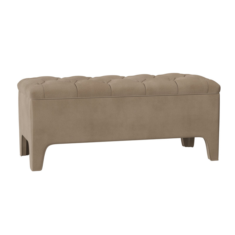 Lincoln Upholstered Storage Bench, 19" H x 72" W x 19" D, Auden Toast