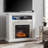 Caldina 45.75'' W White Electric Fireplace