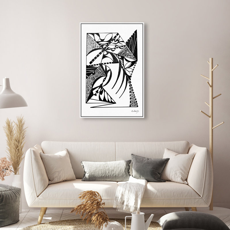 Manuel Roman - Warrior In Armor Print by Oliver Gal, 31"H x 21"W, White Floater Frame