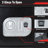 Stalwart Electronic Safe - Digital Biometric Fingerprint Lock Box with 2 Override Keys (Black)
