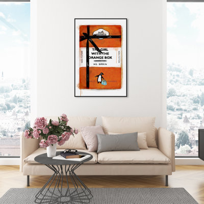 «The Girl with the Orange Box», impression sur toile