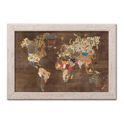 « pattern world map », impression