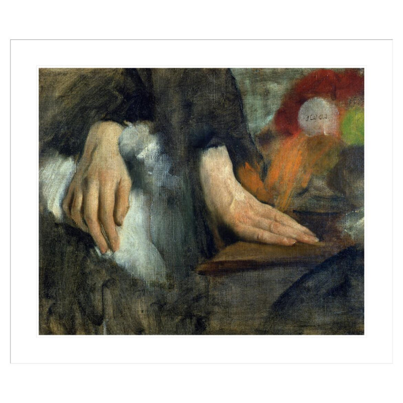 «Study of Hands» par Edgar Degas, impression giclée sur cadre, H 33,5 po x l 39,19 po