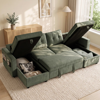 Upholstered 113.4 " Chenille Sofa