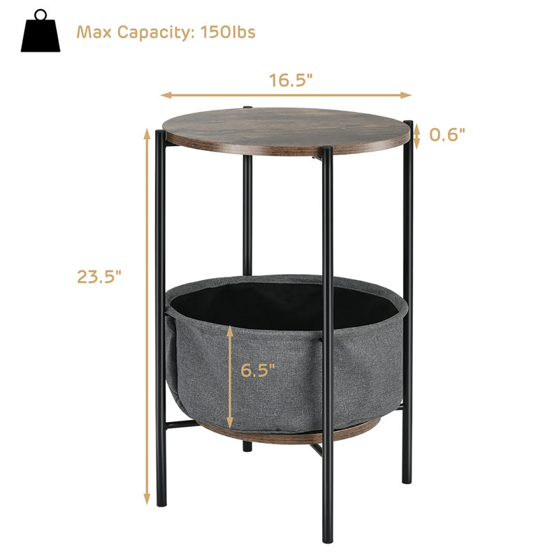 Table de bout avec rangement