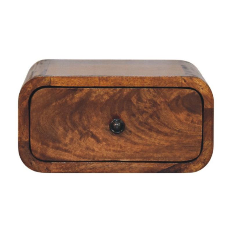 25 cm W Solid Wood Bedside Table